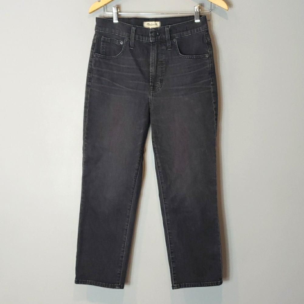 Madewell The Perfect Vintage Crop Jean 27P Black